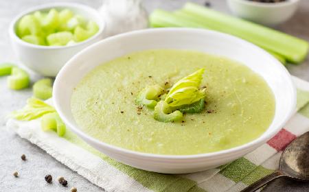 Zupa porowo-selerowa z menu beszamel